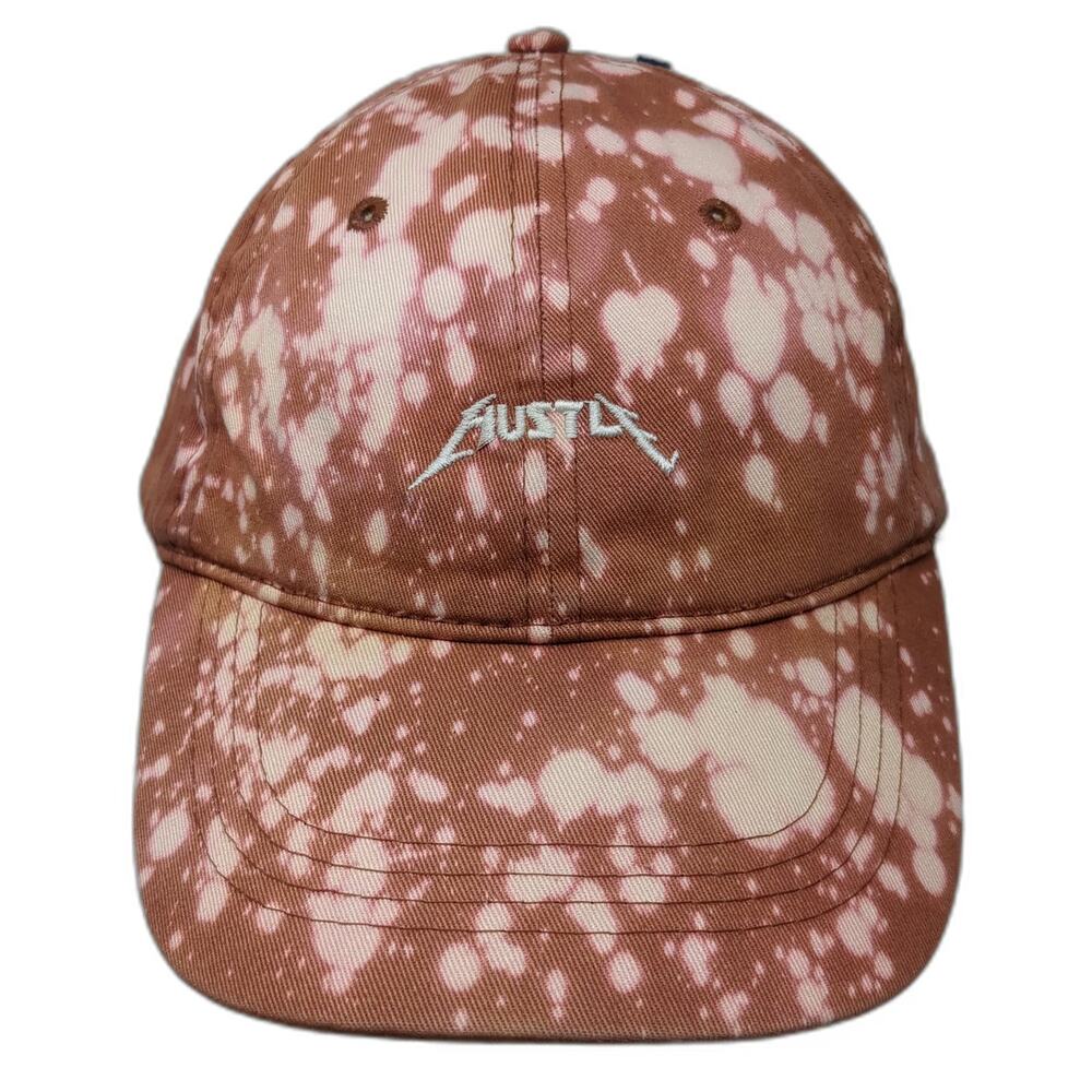 Carbon Elements Baseball Cap Brown One Size Hustle Bleached Acid Wash Cotton Hat